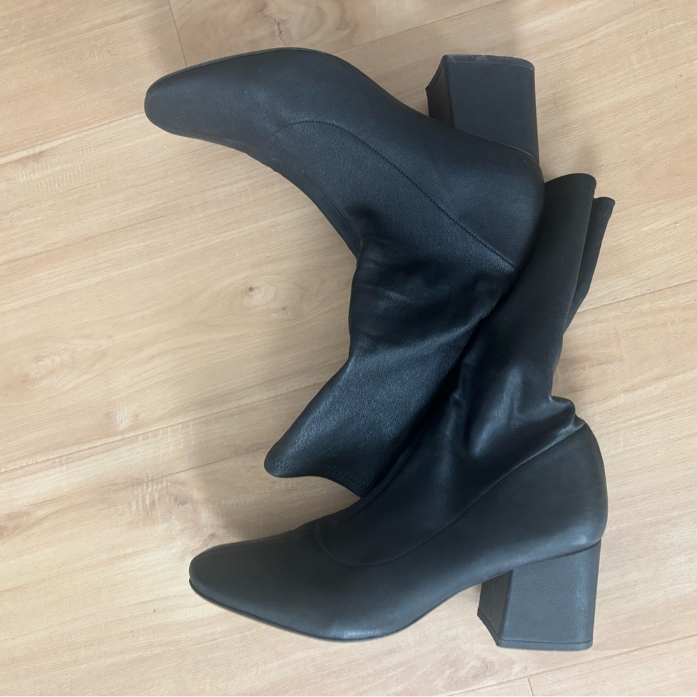 BY FAR Black Heeled Boots